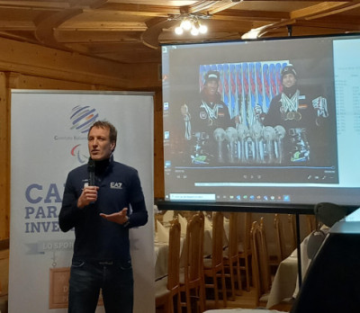 Alessandro Daldoss a Predazzo per il Campus Invernale CIP-INAIL