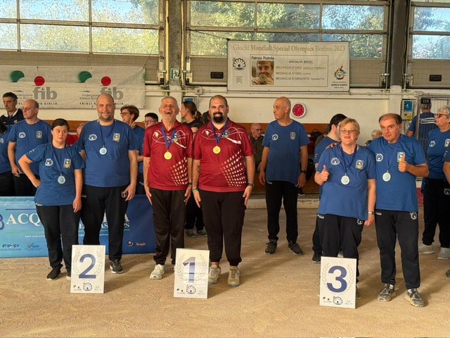 Podio 10° Meeting Promozionale FIB- DIR “BocceInsieme 2026”