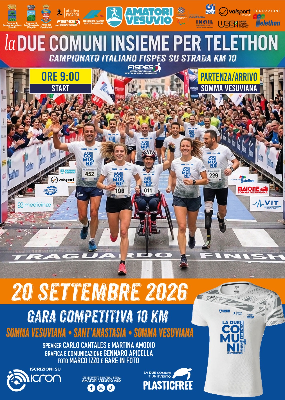 Campionato Italiano Fispes - La due comuni insieme per Telethon, Somma Vesuviana (NA) 20 settembre 2026