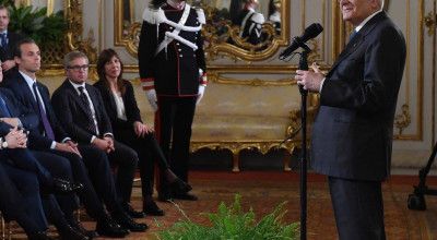 Il Presidente della Repubblca Sergio Mattarella riceve la delegazione azzurra della scherma paralimpica (foto Augusto Bizzi) - 4/12/17
