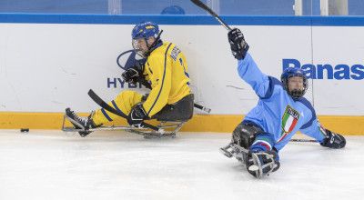 L'Italia del Para Ice Hockey batte la Svezia. E' una semifinale storica