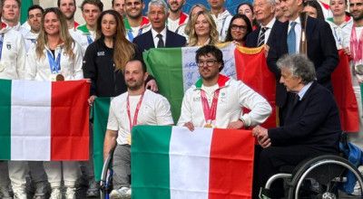 La visita degli atleti olimpici e paralimpici di Milano Cortina a Palazzo Chigi, dal Presidente del Consiglio Giorgia Meloni