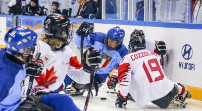 PyeongChang, day 2 para ice hockey Ita-Can