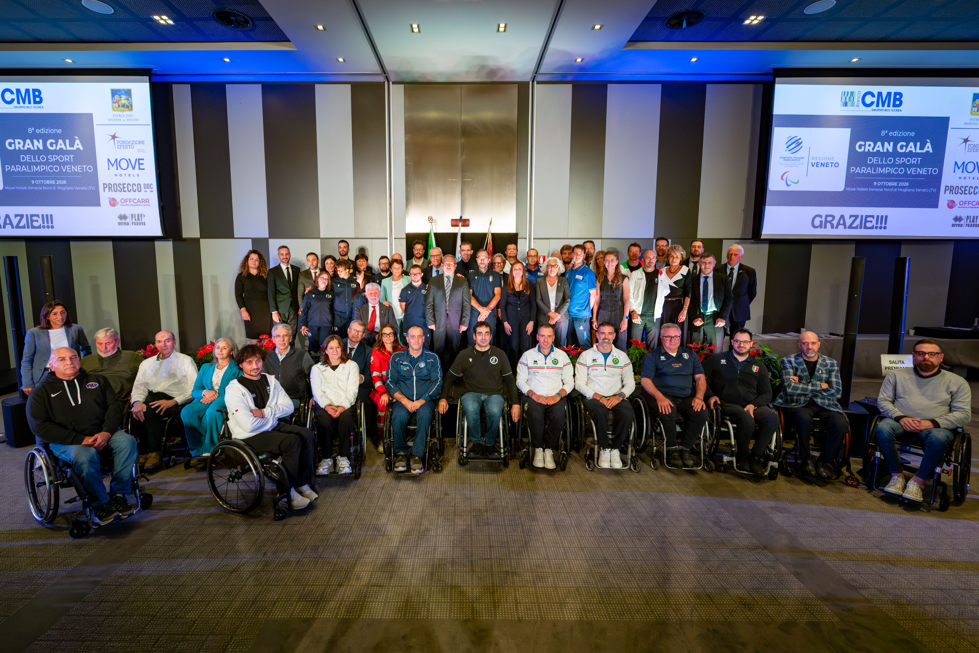 foto di gruppo dei premiati del Galà 2026