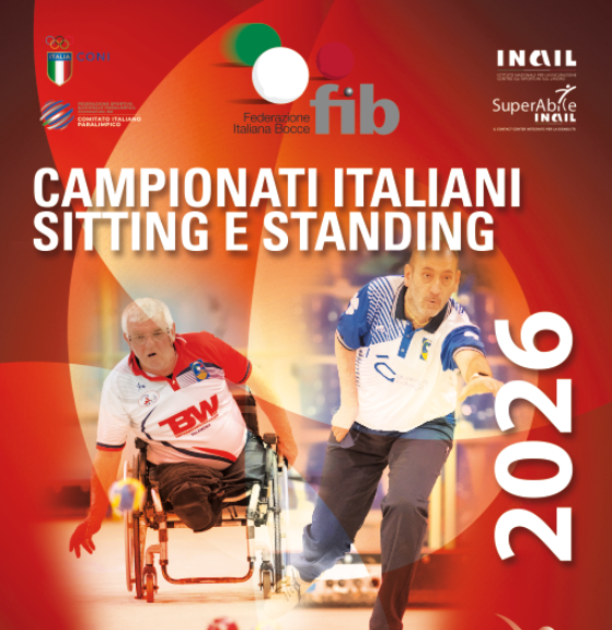 Locandina Campionati Italiani di bocce paralimpiche a Sant'Egidio alla Vibrata, dal 18 al 20 settembre 2026