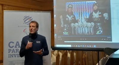 Alessandro Daldoss a Predazzo per il Campus Invernale CIP-INAIL