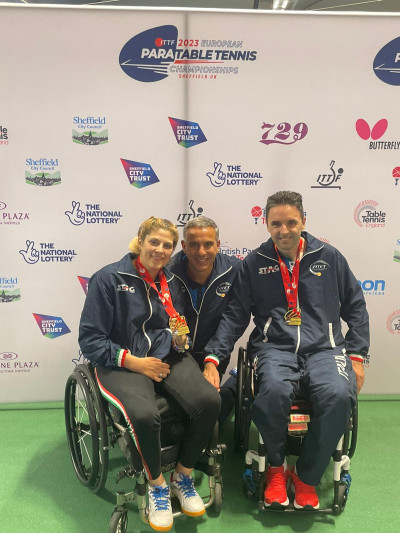 Tennistavolo, Europei di Sheffield: oro per Rossi e Crosara