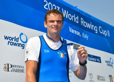 Canottaggio, Coppa del Mondo di Gavirate: argento per Giacomo Perini