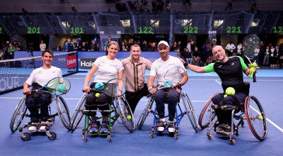Tennis in carrozzina: esibizioni alla Inalpi Arena