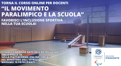 Torna il corso online per docenti Il movimento paralimpico e la scuola&...