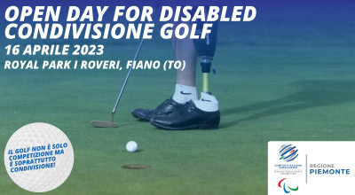 E' tempo di golf: torna l'Open Day For Disabled al Royal Park I Roveri