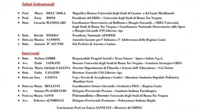 A Cassino incontro dibattito sul Bullismo e Disagio Giovanile, ospite l&rsquo...