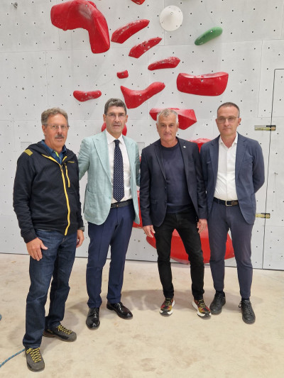 Arrampicata sportiva: il Presidente De Sanctis visita il Centro Tecnico Feder...