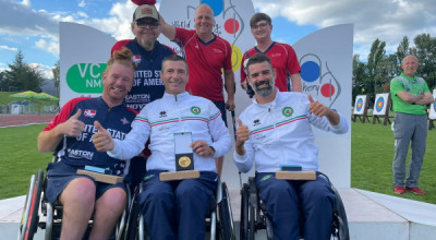 TIRO CON L'ARCO - Giuseppe Verzini è Medaglia d'Oro a squadre in Cop...