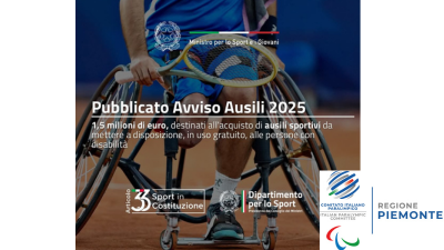 Avviso per contributi all’acquisto di ausili sportivi: 1,5 milioni di e...