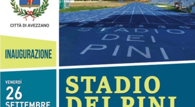 Inaugurazione STADIO DEI PINI di Avezzano