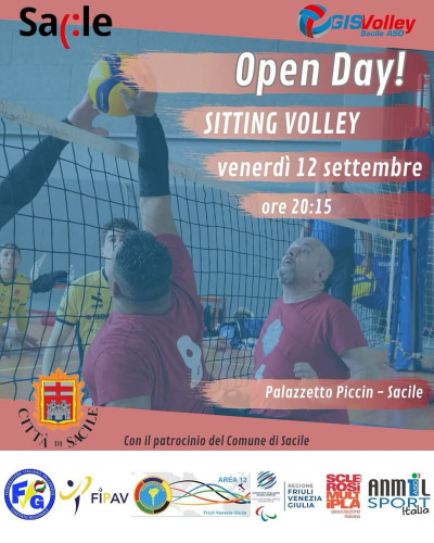 SITTING VOLLEY – Sedere a terra per l' Open Day proposto da Gis Volley...