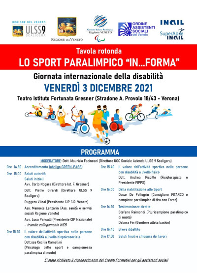 Tavola Rotonda “Lo sport paralimpico In…Forma”