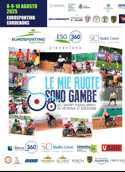 EVENTO - All' Eurosporting grandi eventi tennistici. E Le mie ruote s...