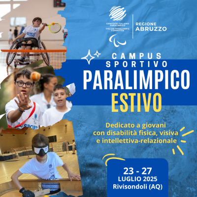 Campus Sportivo Paralimpico Estivo 2025 a Rivisondoli