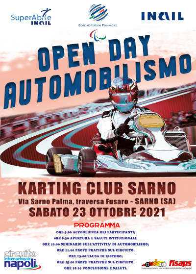 OPEN DAY CIP-INAIL-FISAPS DI AUTOMOBILISMO PATENTI SPECIALI, SARNO (SA) 23 OT...