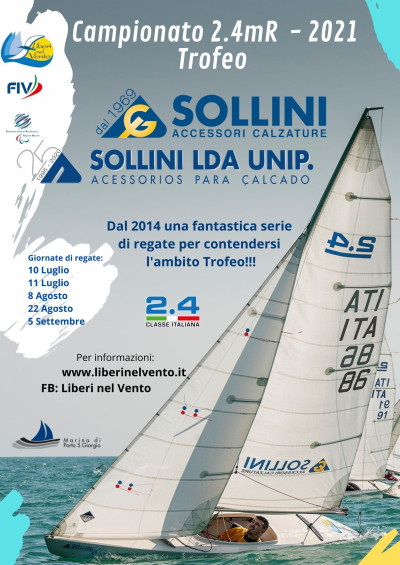 Ultima giornata di regate del Campionato 2.4mR – 2021 Trofeo Sollini A...