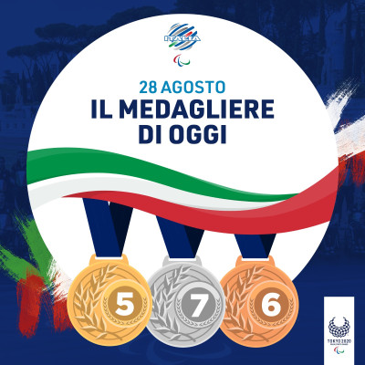 Il medagliere di oggi - 28 agosto 2021