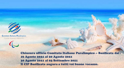 IL CIP BASILICATA VA IN FERIE
