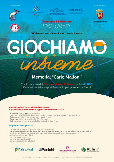 Domenica 06 settembre Ascoli P. centro sportivo Parco Ugo Tasselli GIO...