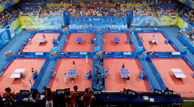 A Platja D'Aro, in Spagna, il via all'ITTF table tennis Costa Brava para open...