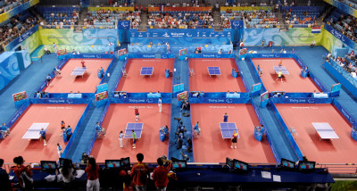 A Platja D'Aro, in Spagna, il via all'ITTF table tennis Costa Brava para open...