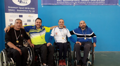 Para-badminton, Giuseppe Maurizio sul gradino più alto del podio