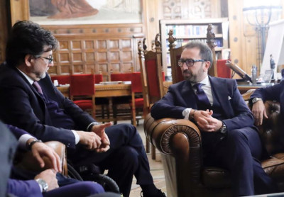 Incontro fra Luca Pancalli e il Ministro della Giustizia Alfonso Bonafede. Al...