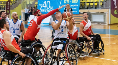 Europei di basket in carrozzina. Prima vittoria degli azzurri contro l'Austria