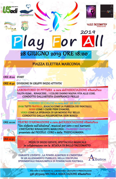 Play for all , per un nuovo modello di comunità