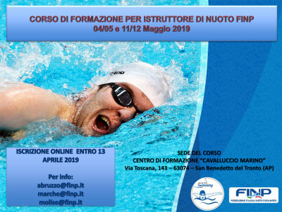 Corso per istruttori di nuoto FINP