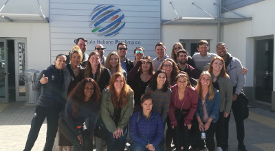 Gli studenti del Tennessee in visita al Centro di Preparazione Paralimpica de...