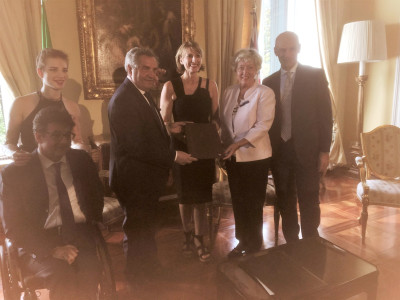 Federscherma. All'Ambasciata britannica, la firma del Protocollo con la Briti...