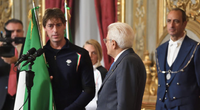 Il Presidente della Repubblica ha consegnato il Tricolore agli atleti olimpic...