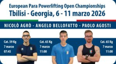Europei ParaPowerlifting: Agrò e Bellofatto di bronzo