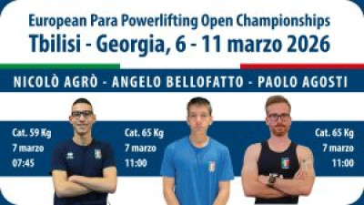 Europei ParaPowerlifting: Agrò e Bellofatto di bronzo
