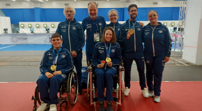 Tiro a segno, Coppa del Mondo WSPS a Novi Sad: Italia d'oro nella R4