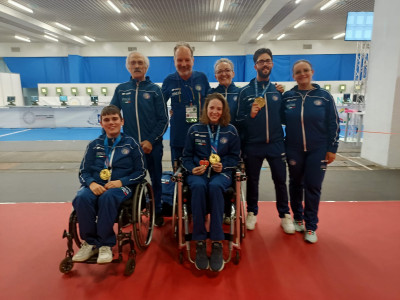 Tiro a segno, Coppa del Mondo WSPS a Novi Sad: Italia d'oro nella R4