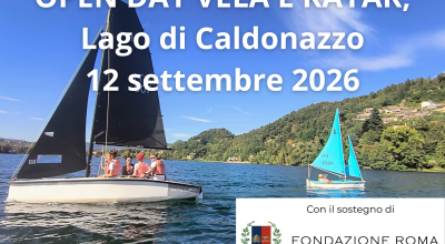 Open Day di Vela e Kayak con il sostegno di Fondazione Roma, sabato 12 settem...