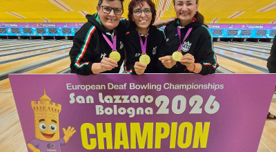 Bowling per sordi, Europei: oro per l'Italia nel tris femminile