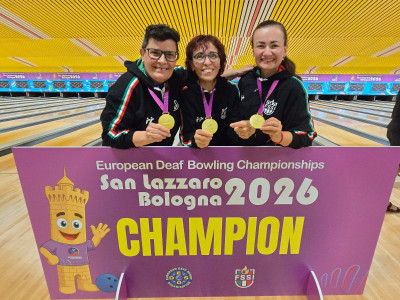 Bowling per sordi, Europei: oro per l'Italia nel tris femminile