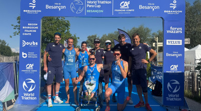 Triathlon, World Para Cup Besançon: 1 oro e 2 argenti per l'Italia