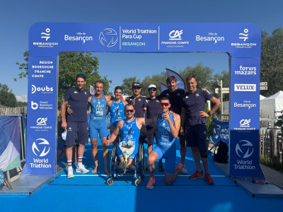 Triathlon, World Para Cup Besançon: 1 oro e 2 argenti per l'Italia