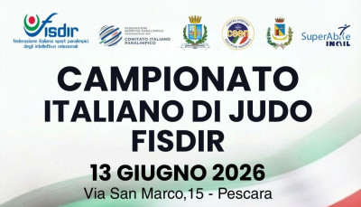 Al via il Campionato Italiano di Judo FISDIR