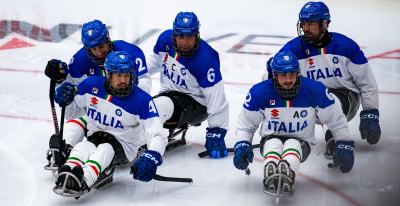 Para ice hockey: prima vittoria dell'Italia contro la Germania